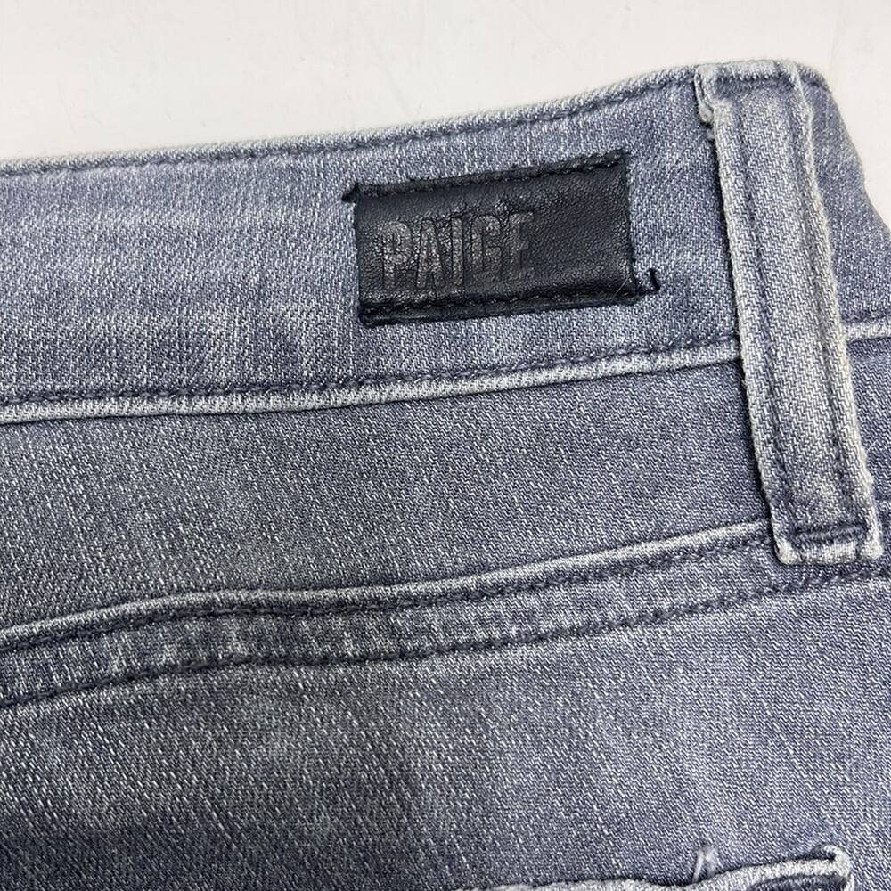 PAIGE Verdugo Ankle Side Zip Super Skinny Jeans Gray size 28 - Picture 13 of 14